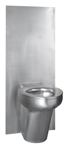 Staand toilet Robusto II met spatwand