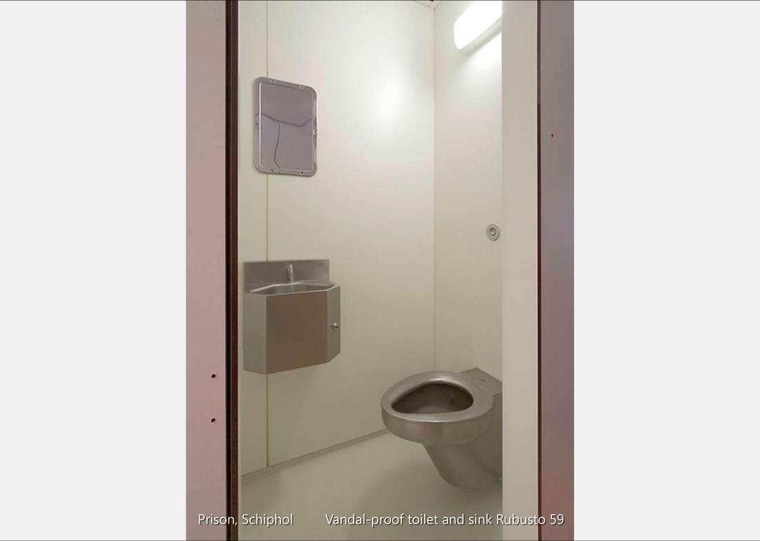 Prison, Schiphol_Vandal-proof toilet and sink Rubusto 59