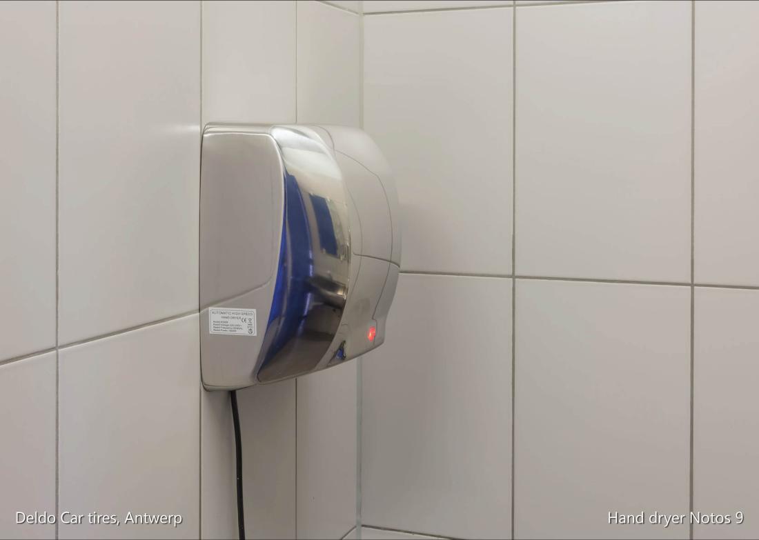 Deldo car tires, Antwerp_Hand dryer Notos 9