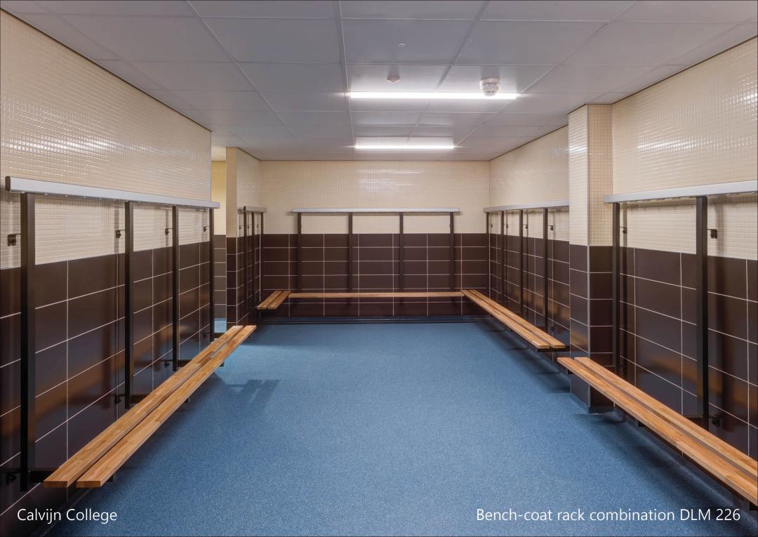 Calvijn college_Bench- coat rack combination_DLM 226