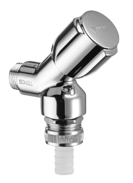 shut-off valve for the rinse-brush