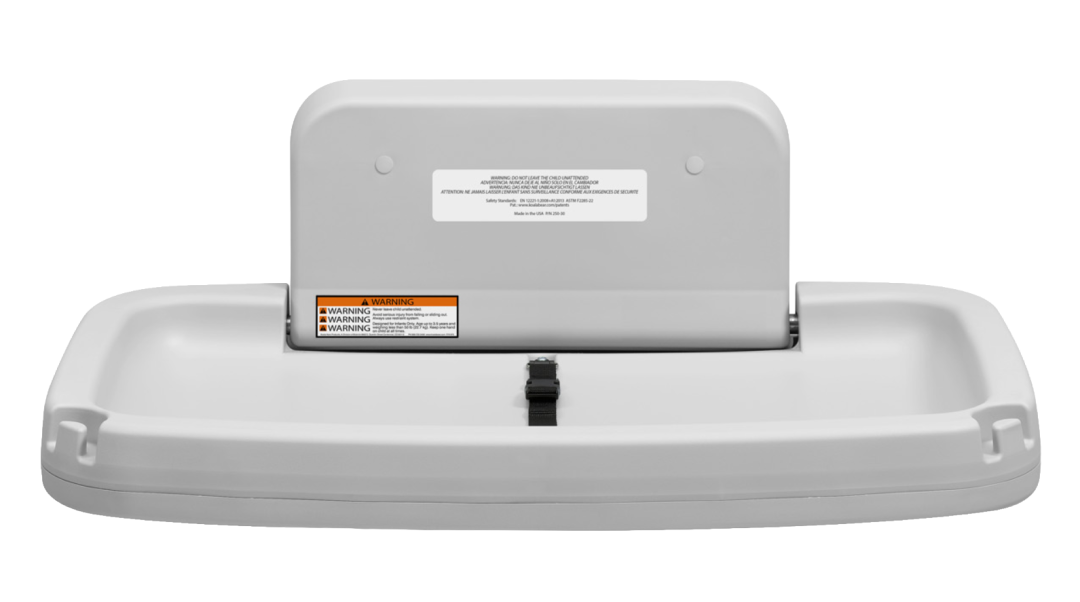 Baby changing station grijs