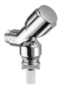 shut-off valve for the rinse-brush