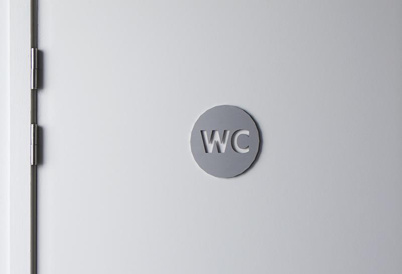 toilet door