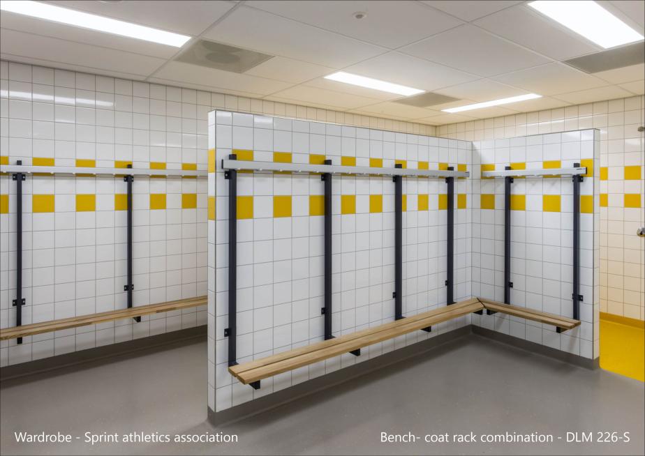 Sprint Atletiek vereniging_Bench- Coat rack combination