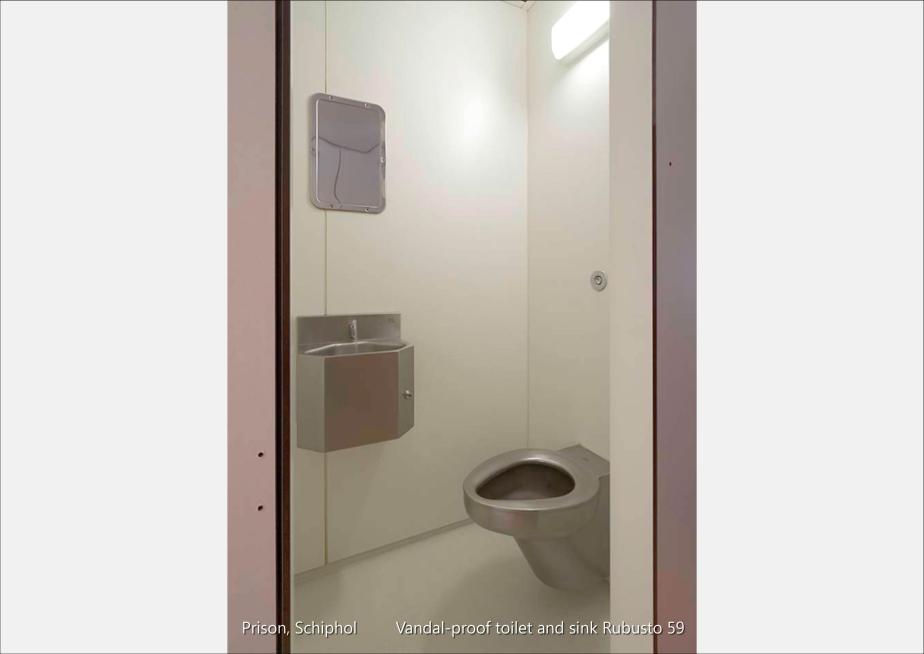 Prison, Schiphol_Vandal-proof toilet and sink Rubusto 59